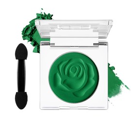 Afflano Matt Green Eyeshadow Palette, Single Green Eyeshadow Palette, Highly Pigmented, Mixable, Long Durability Green Eye Make-Up Eyeshadow Palette, Grinch Green Eye Colour Face Paint