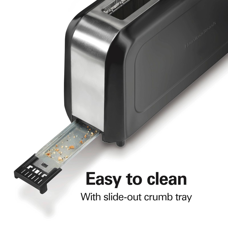 Hamilton Beach Extra Wide Long Slot 2 Slice Toaster, Browning