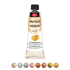 Viva Decor Inka Gold Premium 1.41 oz – ANTIQUE SILVER – Gilding Wax & Metallic Finish for Shiny Effects on Wood, Canvas, Clay, Concrete, Fast Drying, Ideal for Antique Patina Effects & DIY Project