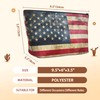 BIGXIUKA Retro American Flag Cosmetic Bags for Women,USA Flags Small