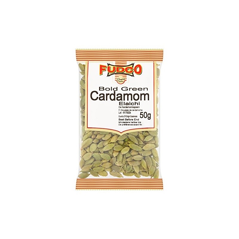 Fudco Green Cardamoms, 50 g