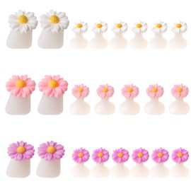 LIQWEI 24Pcs Toe Separators For Pedicure, Daisy Toe Separators For Women, Nail Polish Silicone Separator Dividers, Pedicures Toes Separator for Pedicure Nails Polish Gel Foot Pedicures Nail Art Tools