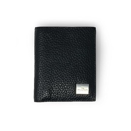 THE SAVILE ROW COMPANY LONDON Men's Black Textured Leather Billfold Wallet