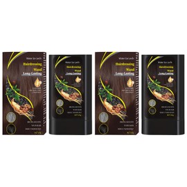 Comb Hair Dye, Safe Convenient Sweat-Proof Hair Dye Comb, Black Hair Dyes with Combs Applicator, air Dye Comb for Quick Touch-Ups, Portable Hair Colouring Cream for Women Men (BLACK Brown)