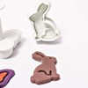 Yolli Fondant Cutter Plunger Set 4pcs Easter Bunny Egg Chick