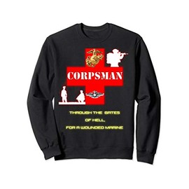 Red Cross Navy Corpsman FMF Warfare Specialist T Shirt Sweatshirt