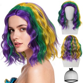 Mardi Gras Wig for Women Colorful Wigs Fun Wigs for Women Party