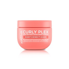 Kativa Curly Plex Deep Conditioner 450ml for All Types of Curls, Defining Curls and Rebuilding with Nano-Bond Complex, Shea Butther and Flaxseed