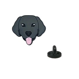 Labrador Retriever Apparel Pin Badge Pin Lapel Pin Unisex Yazzle Dazzle Original Artwork Puppy Dog Maltese German Shepherd Saint Bernard Doberman Rottweiler Dane Woof Bark Doggy Black