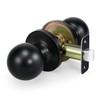 LOQRON Passage Door Knob, Nonlocking Ball Door Knob, Keyless Interior