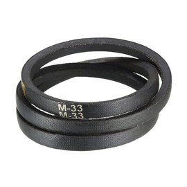 sourcing map M-33 Drive Belt 838mm Pitch Length Industrial Rubber Power Transfer Belt 10mm Width, 5.5mm Height, JIS Standard