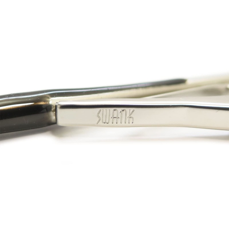 SWANK Baseball Bat & Ball Tie Bar (Black) Tie Clip
