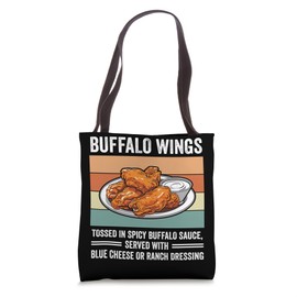 Spicy Buffalo Wings Noun Definition Served Ranch Dressing Tote Bag