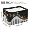 AUUXVA Storage Basket Piano Keyboard Music Note Art Storage Cube