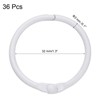 sourcing map 36pcs Shower Curtain Rings, 1.3 Inch ID Iron