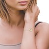 Sofia Milani Women's Bracelet World Map Globe Pendant Silver, Gold-Plated