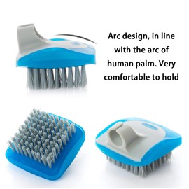 Vegetable Brush Potatoes Scrubbing Brush Mushroom Brush Potato Scrubber Cleaning Brush Comfortable Finger Grip Dish Brush for Washing Fruit Carrots Mushrooms Kitchen