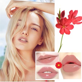Lápiz Labial Crystal Flower Jelly, Brillo Labial Mágico Que Cambia De Color, Brillo Labial Con Ph Transparente Y Temperatura, Bálsamo Labial, Lápiz Labial Hidratante Nutritivo De Larga