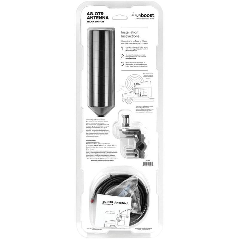 weBoost 311229 4G-OTR Trucker Edition Antenna, 17"