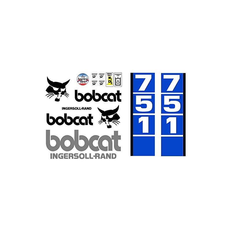 751 style D replacement decal sticker kit fits bobcat