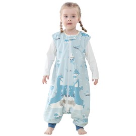 HAHASHOW Infant Toddler Sleeping Bag, Baby Sleeping Sack Sleeveless, Early Walker Sleeping Sack, 4 Season Swaddle Wearable Blanket, 1-3T, Dog