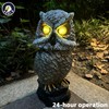 Ugold Solar Powered Owl with Motion Detection, Silent Mode, Flashing