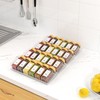 Spice Drawer Organizer with 24 Spice Jars, 355 Spice Labels,