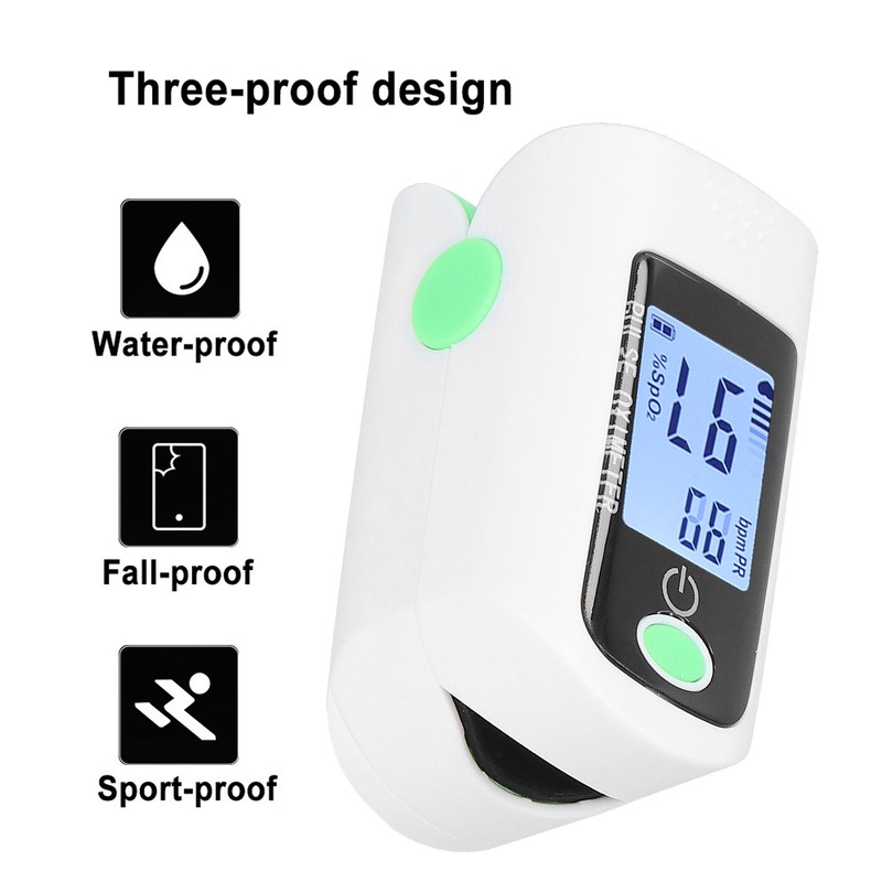 Fingertip Pulse Oximeter Blood Oxygen Saturation Monitor Heart Rate Meter