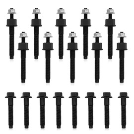 SYudwen Left and Right Side Exhaust Manifold Bolts & Studs Hardware Kit Complete Set Compatible with Ram Chrysler Dodge 5.7L V8 Engines 2009-2020