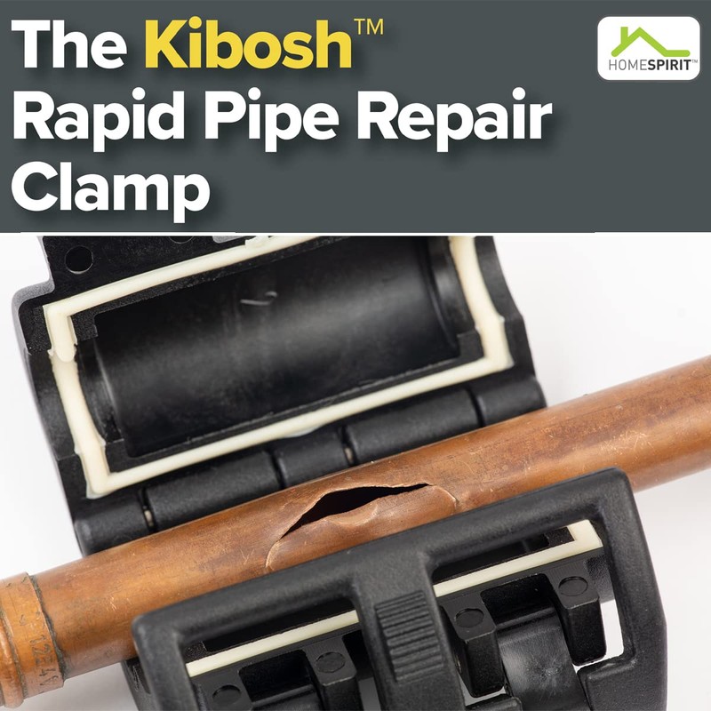 Kibosh Rapid Pipe Repair Clamp, Prevent Water Damage from Leaking