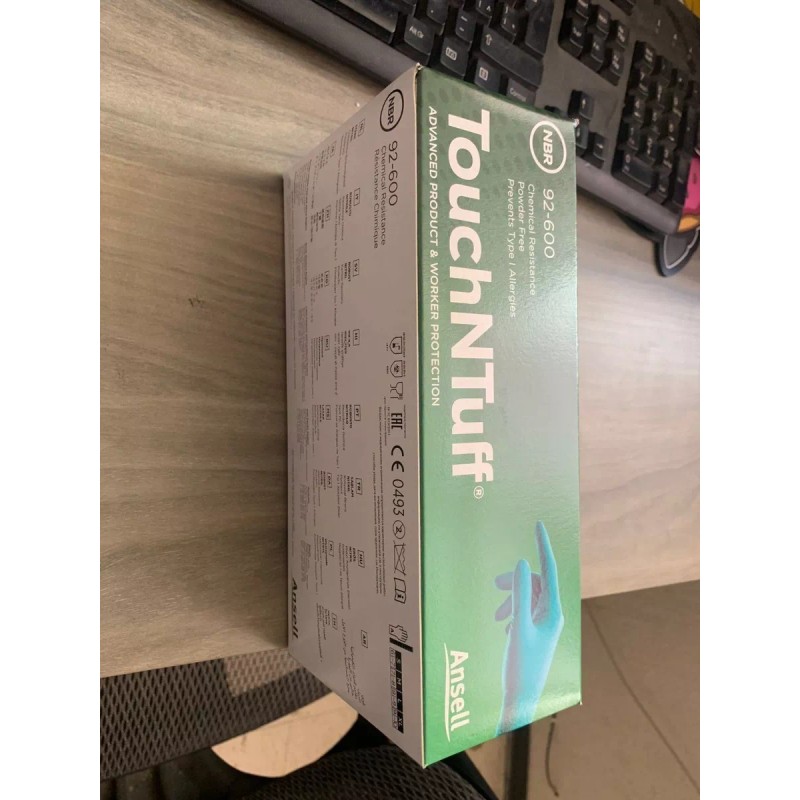 Ansell Guante Nitrilo Verde Ansell Touchntuff 92-600 S/polvo 100pzs