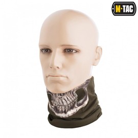 M-Tac Tube Scarf Light Reaper Skull, olive