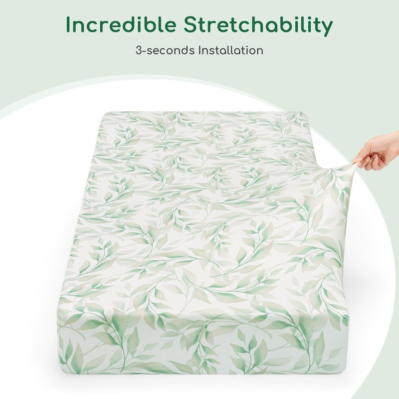 Yukkidds Cot Sheets 120x60 Fitted Cotbed Sheet 2 Pack Baby