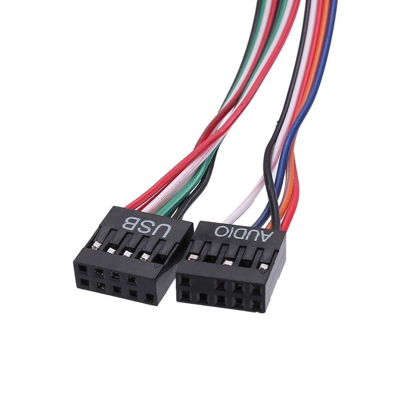 ThtRht 2 Pack USB + Audio Front Panel Interface Port