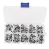 100Pcs Fishing Rod Guide Ring Set Ceramic Guide Eye Sets