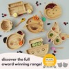 Bubba Boo Ark Bamboo Baby Plate| Fun Bamboo Suction Plates