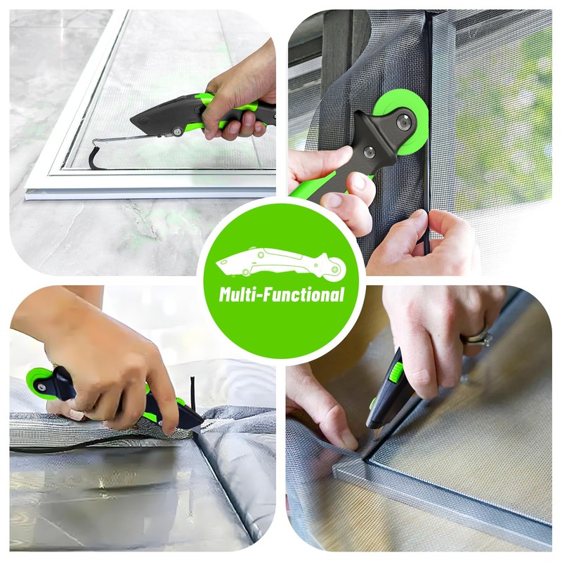 King&Charles Versatile Screen Roller Tool, 3 in 1 Screen Spline/Repair