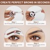 Eyebrow Stamp Stencil Kit for Beginner - Simpout Eye Brow