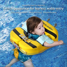 Mambobaby B505-27 Cute Baby Swim Float Non-inflatable Baby Swimming Float Soft Skin-friendly Swim Trainer Float IPX8-Waterproof for 2-8 Years Baby Boys Girls