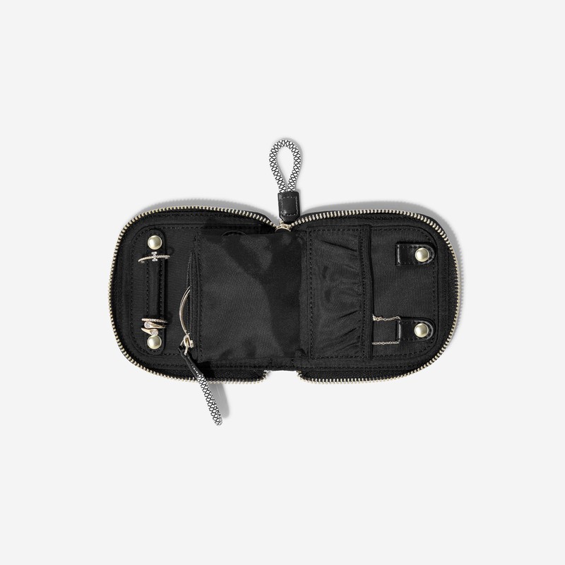 Stackers Recycled Nylon Jewellery Roll - Black