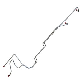 Inline Tube Compatible with 1966 Ford Mustang V8 C4 Transmission 5/16" Trans Cooler Lines 2pc, OE Steel