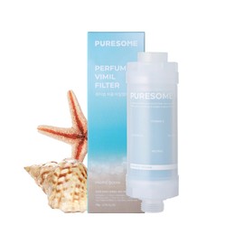 BODYLUV Puresome Perfume Vimil Shower Filter - Removes Chlorine & Provides Vitamin Water Purification Filter with Scent (Pacific Ocean)