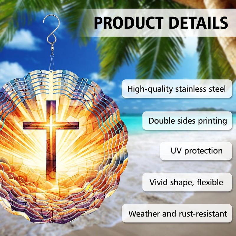 Cross Wind Spinner, Cross Wind Spinner Hanging for Yard and