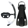 Aqualung Nabul Snorkeling Set, Black, Large/X-Large
