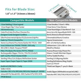 10 Professional Hair Clipper Guards Cutting Guides Compatible with Most Wahl Clippers with Organizer, Color Coded Clipper Combs Replacement - 1/16" to 1"