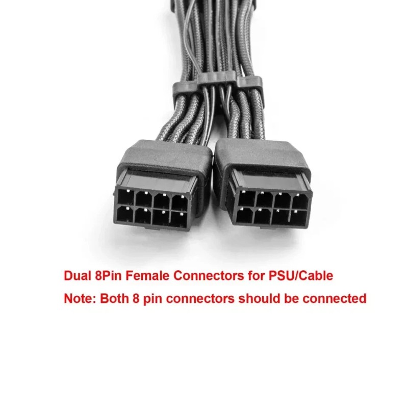 JOYJOM 12VHPWR 90 Degree Adapter to 2X 8Pin 16AWG 16