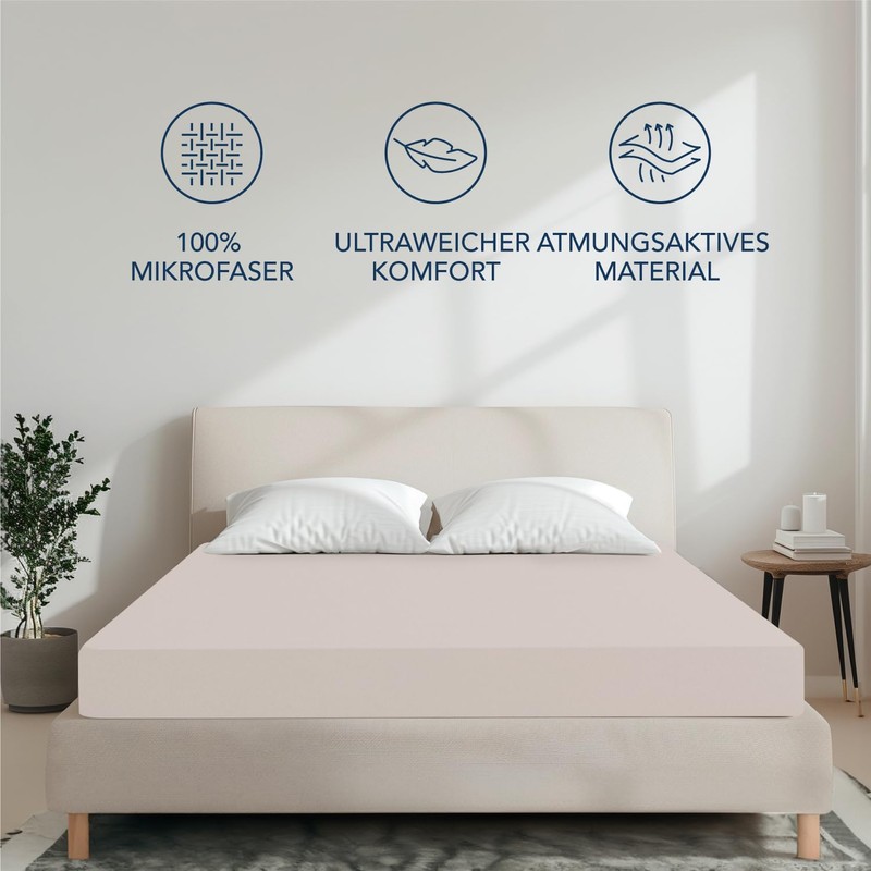 Dreamzie - Fitted Sheet 90 x 190/200 cm Pack of