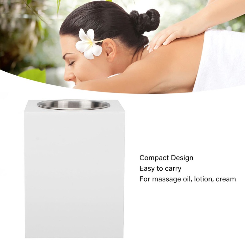 Massage Oil Bottle Warmer Single Bottle Automatic Adjusted Temperature Compact