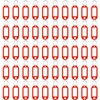 Key Tags with Split Ring, 50 Pack, of one Colour,