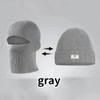 One piece hat winter men's balaclava knitted wool hat windproof